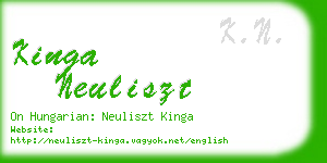 kinga neuliszt business card